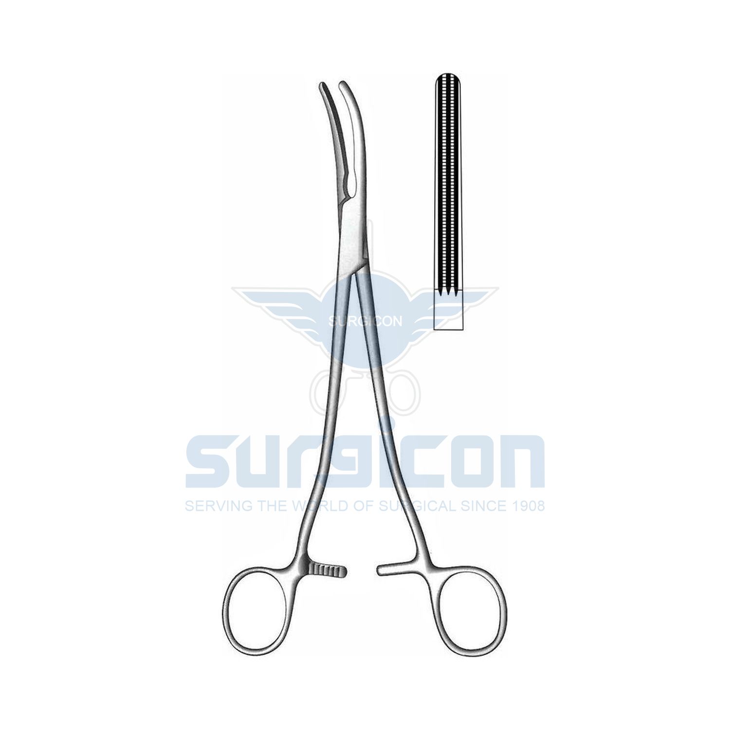 Heaney-Clamp-Forcep,-Hysterectomy-&-Vaginal-Forcep-J-17-304