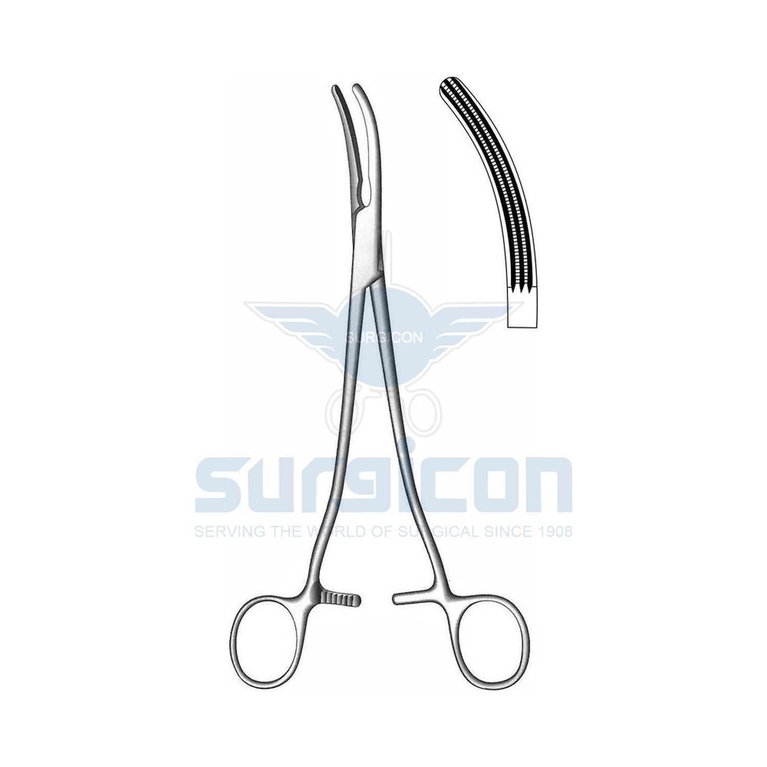 Heaney-Clamp-Forcep,-Hysterectomy-&-Vaginal-Forcep-J-17-305
