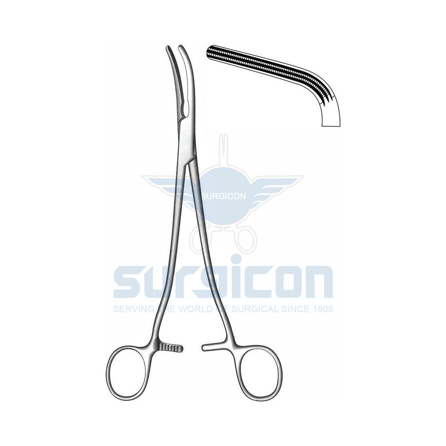 Heaney-Clamp-Forcep,-Hysterectomy-&-Vaginal-Forcep-J-17-307
