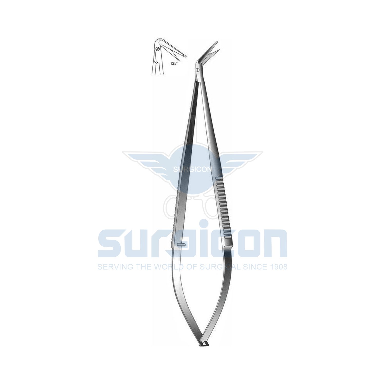 Micro-Scissor-Potts-Smith-Spring-Handle-With-Probe-End-J-22-1021
