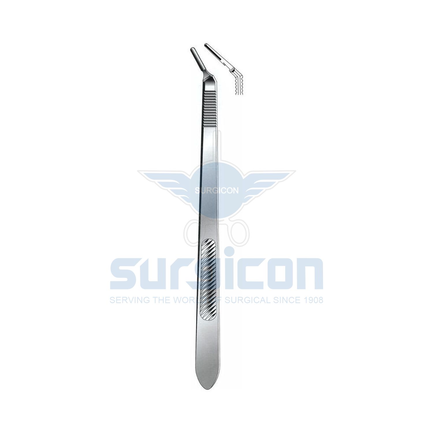Scalpel-Handle-No.3L-Solid-Angled-J-15-068
