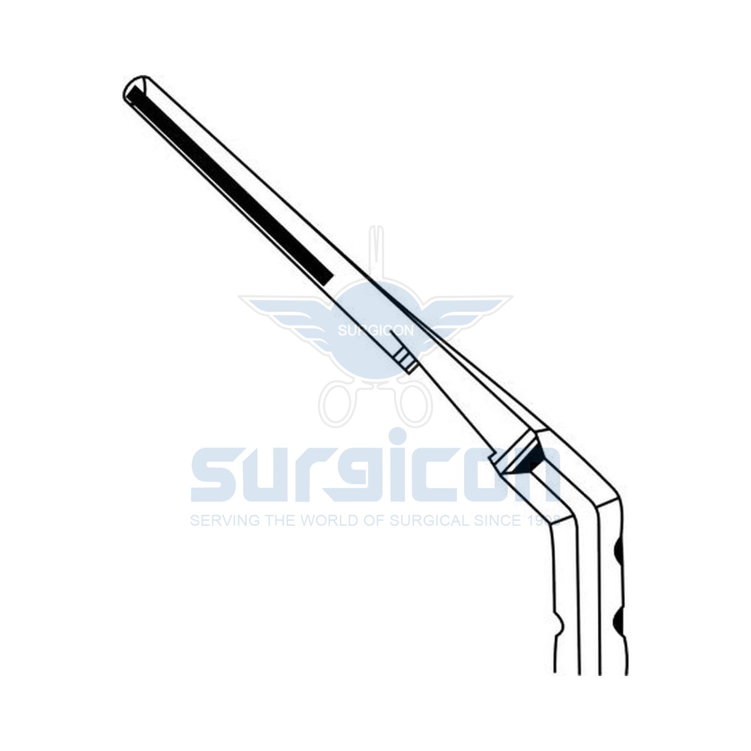 Scalpel-Handle-No.4L-Solid-Angled-J-15-072